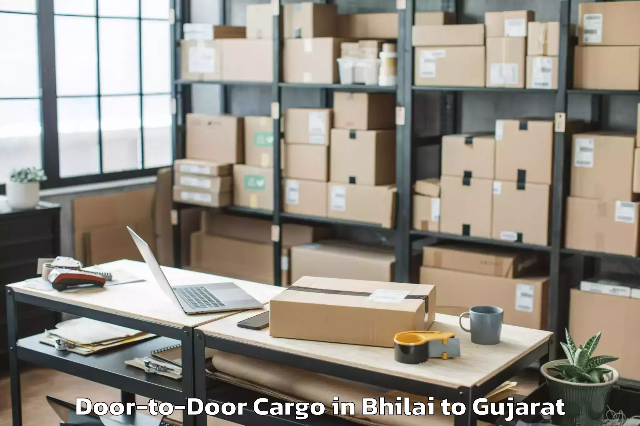 Leading Bhilai to Visavadar Door To Door Cargo Provider